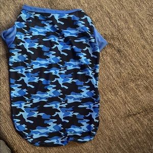Blue Camouflage Dog Shirt